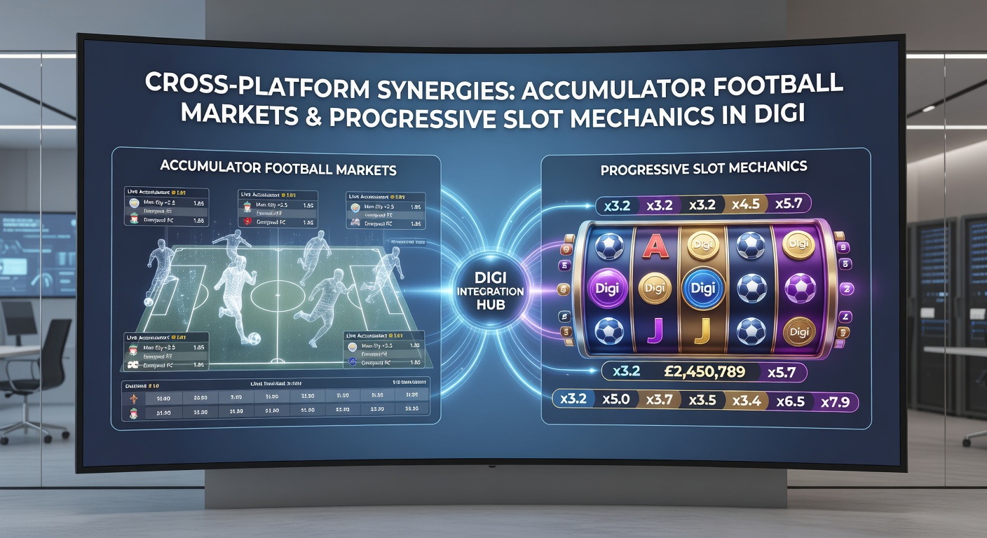 Mobile App-Schnittstelle zeigt Fusion von Fußball-Akkumulatoren und progressiven Poker-Slots