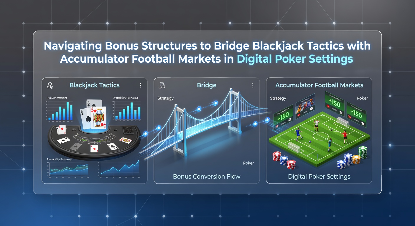 Digitale Schnittstelle zeigt Blackjack-Tische neben Fußball-Akkumulator-Wetten und Poker-Bonus-Indikatoren auf einem mobilen Bildschirm