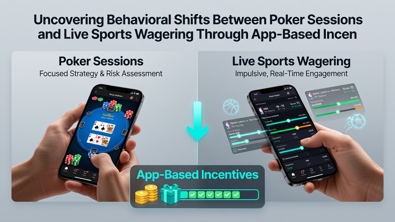 Grafische Darstellung von Nutzerpfaden zwischen Poker und Live-Sportwetten in Apps